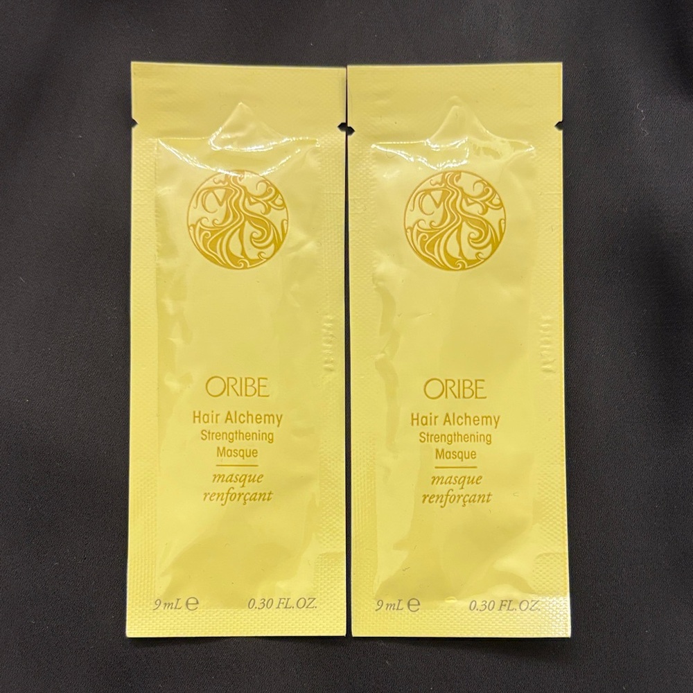 New Set of 2 Oribe Hair Alchemy Strengthening Masque Samples